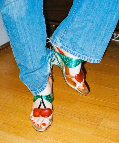 「Jeffrey Campbell」 ヒールサンダル 35 ゴールド レディース_画像7