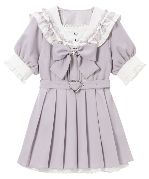 「DearMyLove」 半袖ワンピース MEDIUM ピンク系その他 レディース_画像8