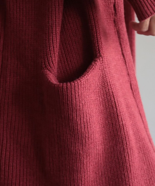 「soulberry」 ニットカーディガン M グレイッシュベージュ レディース_画像8