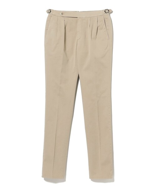 パンツ 「別注」GTA / HERRICK ストレッチ コットン ギャバジン サイドアジャスター 2プリーツ スラックス メンズの画像
