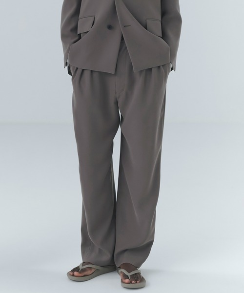 CULLNI（クルニ） スラックス Dry Double Cloth 3Tuck Semi Wide Pant