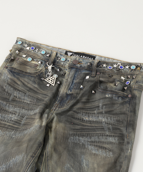 VALABASAS（ヴァラバサス） ジーンズ DIRTY VINTAGE STACKED メンズ