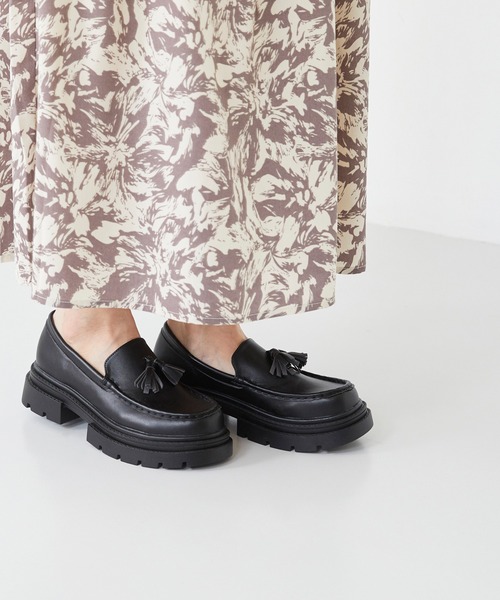 「menue」 シューズ S ブラック×ホワイト レディース_画像3