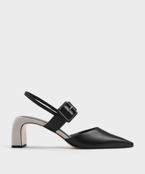 CHARLES ＆ KEITH（チャールズ&キース） パンプス ツートーン バックル