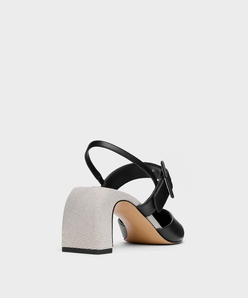 CHARLES ＆ KEITH（チャールズ&キース） パンプス ツートーン バックル