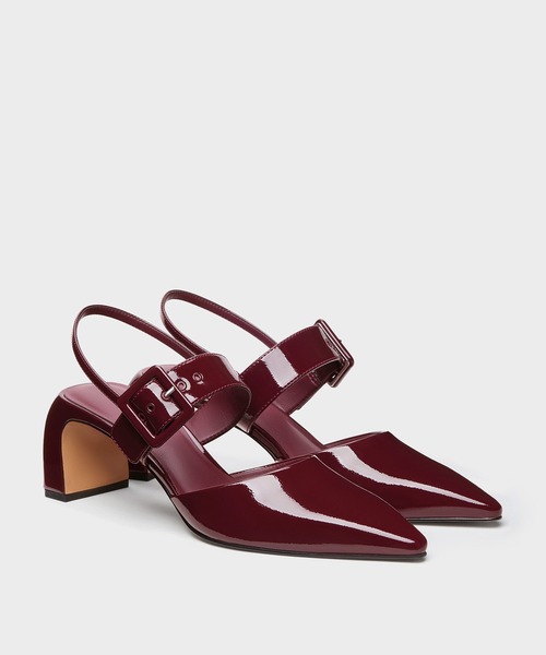 CHARLES ＆ KEITH（チャールズ&キース） パンプス ツートーン バックル