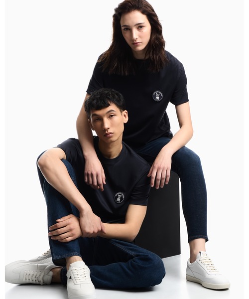 エンポリオアルマーニ Tシャツ EMPORIO ARMANI tシャツ 「エンポリオ アルマーニ」Tシャツ リヨセル