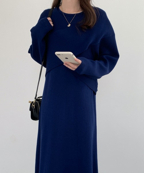 「ABITOKYO」 長袖ワンピース FREE ベージュ レディース_画像9