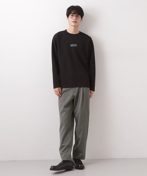 THE SHOP TK パンツ FLEX LINE セミワイドイージーパンツ ストレッチ