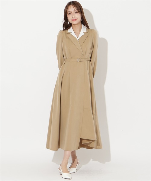 AND COUTURE（アンドクチュール） ワンピース ダブルカラーワンピース