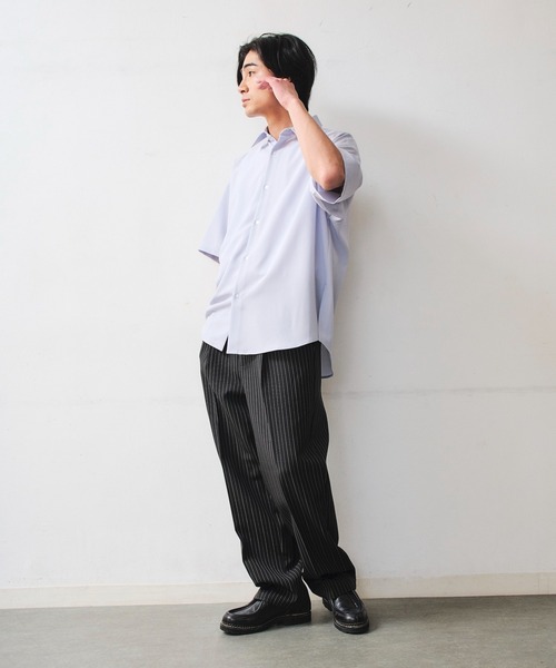 DAWNCE ワイドパンツ スラックス タックワイドイージースラックス