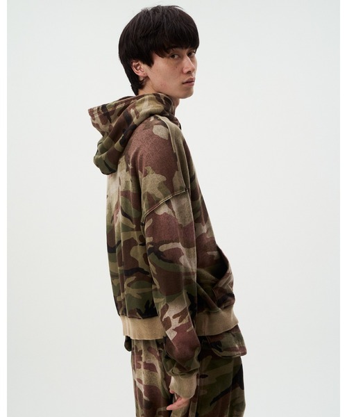 完売品 sweats カモ柄パーカー Sサイズ DISCOVERED（ディスカバード） パーカー ARMY SWEAT PARKA メンズ