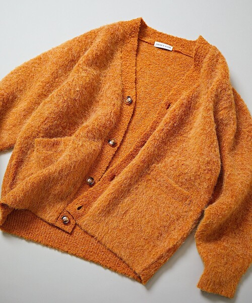 「FREAK'S STORE」 ニットカーディガン MEDIUM ブラウン メンズ_画像5