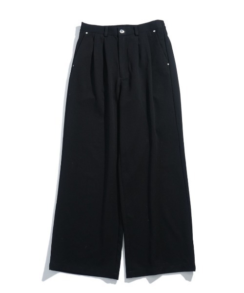 NOIZY ワイドパンツ スラックス two tuck baggy trousers/ツータック