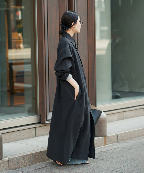 Plageバルマカンコート Sway Balmacaan コート黒38 plage｜Sway Balmacaan コート | Rakuten Fashion(楽天ファッション