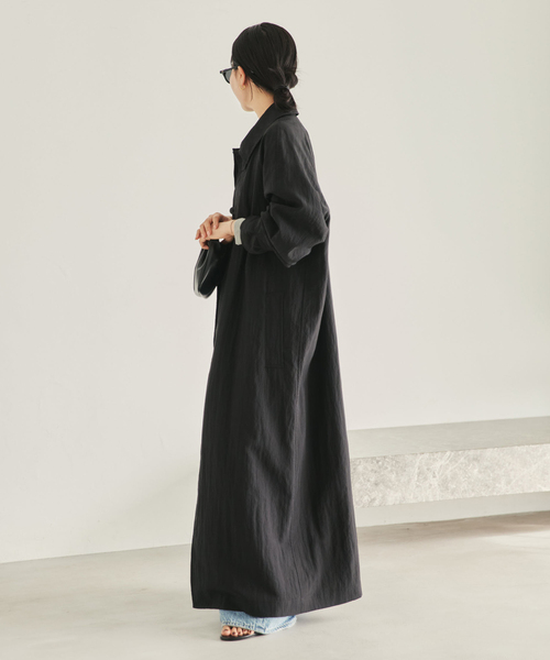 Plageバルマカンコート Sway Balmacaan コート黒38 プラージュ Plage Sway Balmacaan コート （ブラック） -ファッション