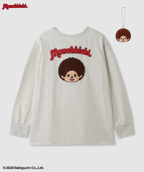 tシャツ 「 Monchhichi / モンチッチ 」 サガラ刺繍ロングスリーブT