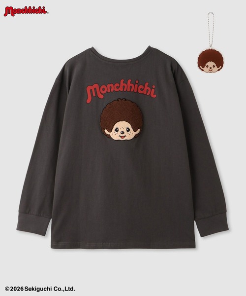tシャツ 「 Monchhichi / モンチッチ 」 サガラ刺繍ロングスリーブT