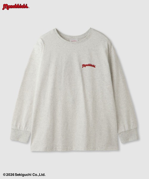 tシャツ 「 Monchhichi / モンチッチ 」 サガラ刺繍ロングスリーブT