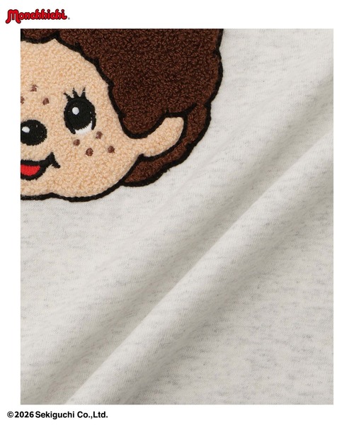 tシャツ 「 Monchhichi / モンチッチ 」 サガラ刺繍ロングスリーブT