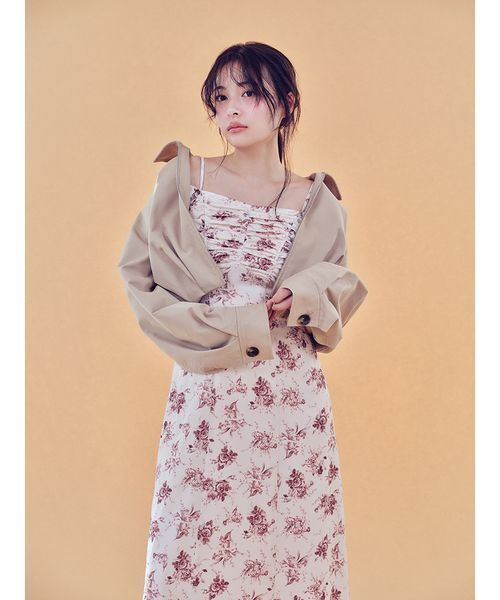 ワンピース 「WEB限定/ROSE Collection」ROSEプリントワンピースの画像