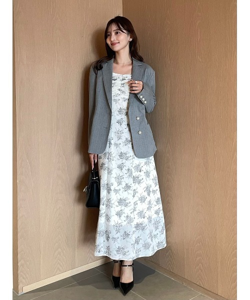ワンピース 「WEB限定/ROSE Collection」ROSEプリントワンピースの画像