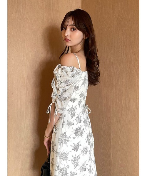 ワンピース 「WEB限定/ROSE Collection」ROSEプリントワンピースの画像