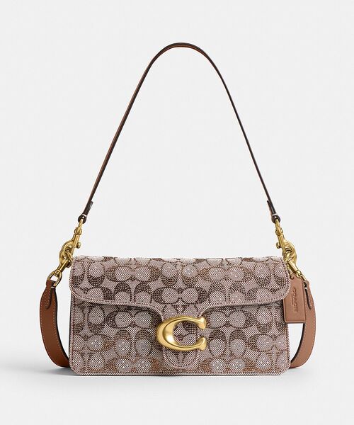 【正規品・未使用に近い✨】コーチ メタリック タビー ショルダー バッグ 26 COACH - 【正規品・未使用に近い✨】コーチ メタリック タビー