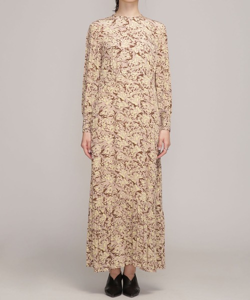 「NE QUITTEZ PAS!」 長袖ワンピース FREE ベージュ レディース_画像4