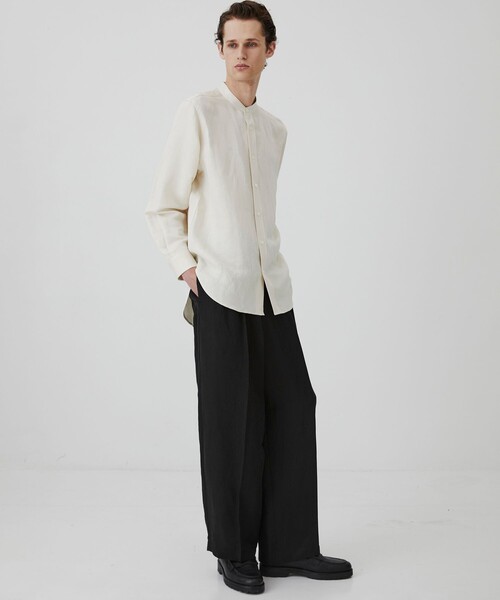 パンツ VINTAGE SILK LINEN 3タックスラックス メンズの画像
