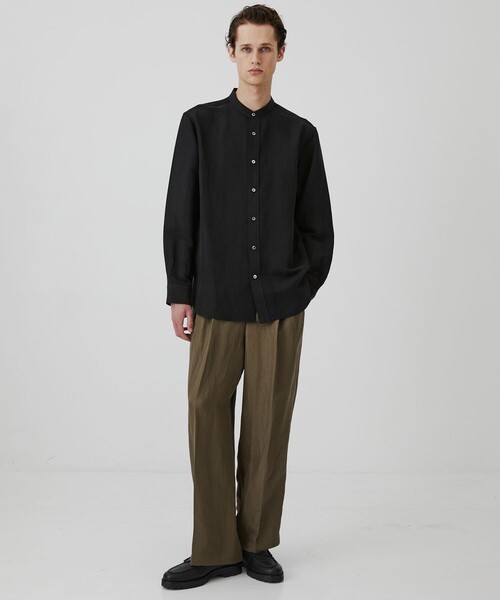 パンツ VINTAGE SILK LINEN 3タックスラックス メンズの画像