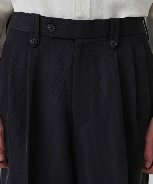 パンツ VINTAGE SILK LINEN 3タックスラックス メンズの画像