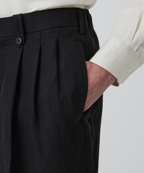 パンツ VINTAGE SILK LINEN 3タックスラックス メンズの画像