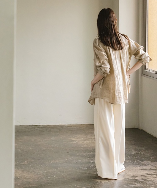「NOBLE」 パンツ 36 ホワイト レディース_12