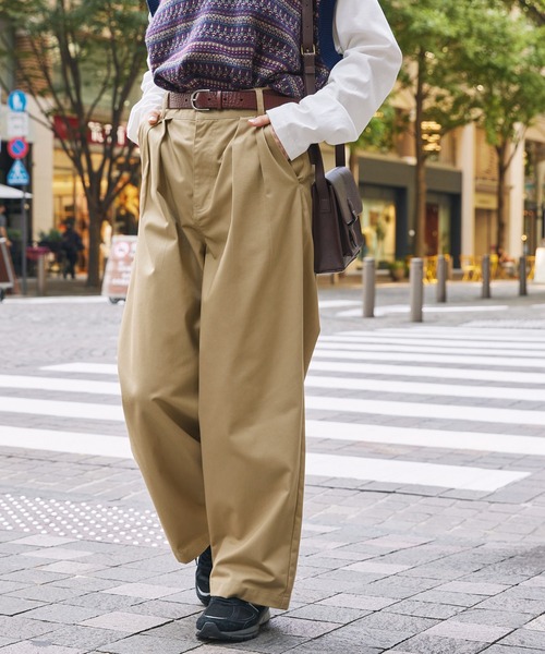 「MONO-MART LADY'S」 チノパンツ S ベージュ レディース_画像2