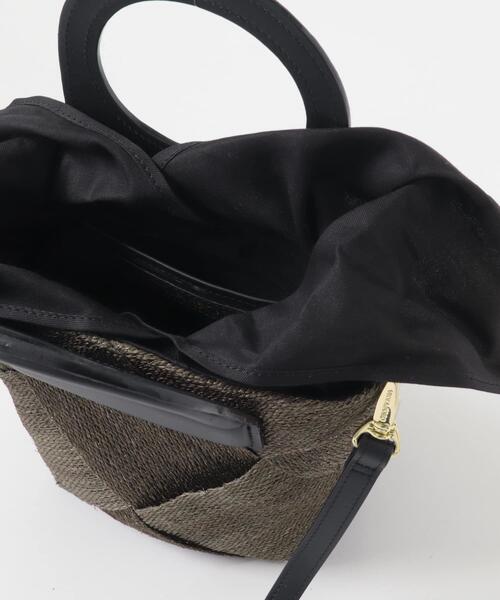 ショルダーバッグ バッグ VIOLAd'ORO レザーハンドルアバカメッシュ