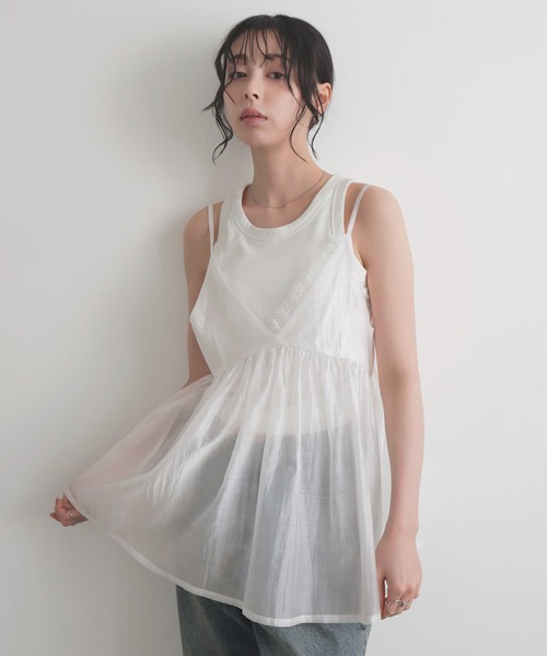 LIAN（リアン） キャミソール レースシアーキャミ : ZOZOTOWN Yahoo!店