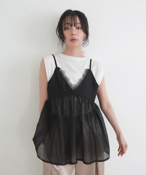 LIAN（リアン） キャミソール レースシアーキャミ : ZOZOTOWN Yahoo!店