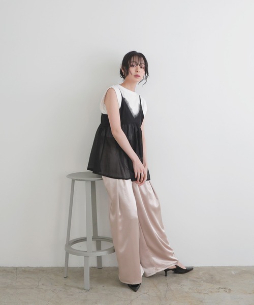 LIAN（リアン） キャミソール レースシアーキャミ : ZOZOTOWN Yahoo!店