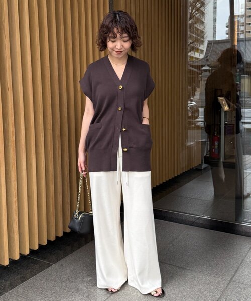 スウェットパンツ ジャージ ドロストスウェットパンツ レディース_4