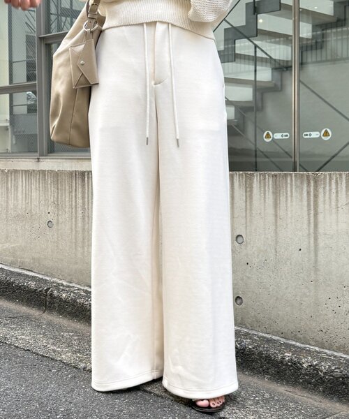 スウェットパンツ ジャージ ドロストスウェットパンツ レディース_15