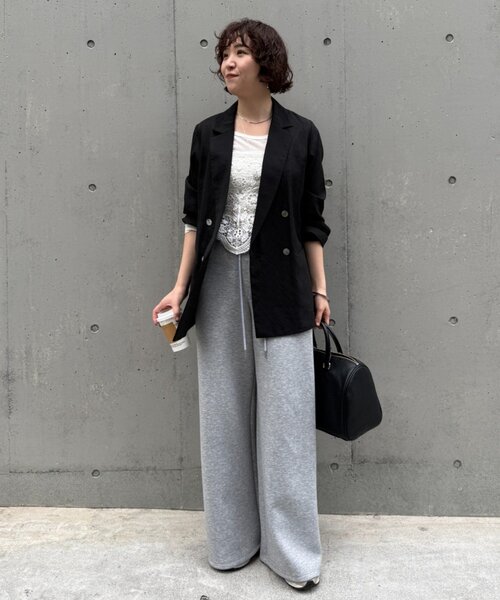 スウェットパンツ ジャージ ドロストスウェットパンツ レディース_17