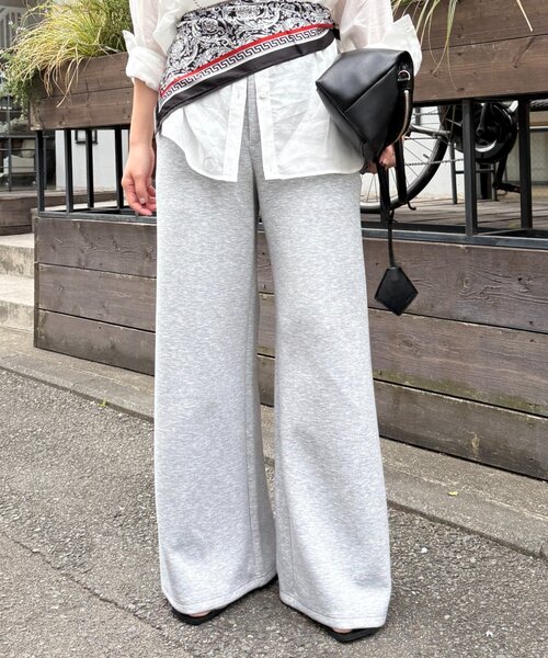 スウェットパンツ ジャージ ドロストスウェットパンツ レディース_19