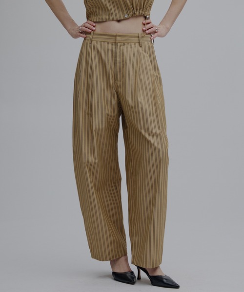 Ameri（アメリ） ワイドパンツ パンツ MULTI STRIPE EGG PANTS