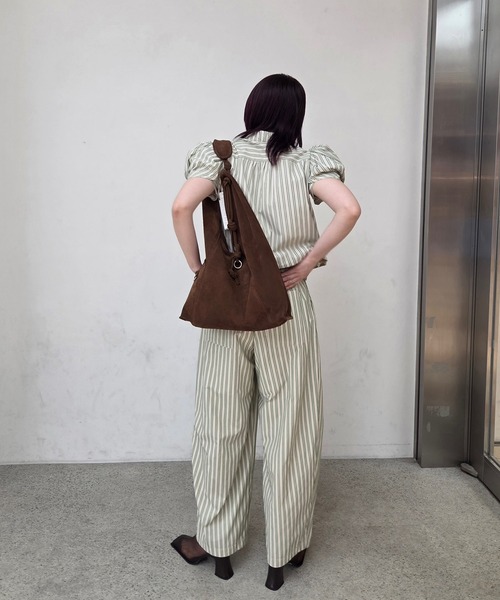 AMERI マルチカラー ワイドパンツ 未使用タグ付き Ameri（アメリ） ワイドパンツ パンツ MULTI STRIPE EGG PANTS