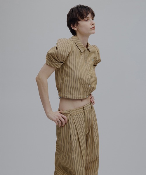 Ameri（アメリ） ワイドパンツ パンツ MULTI STRIPE EGG PANTS