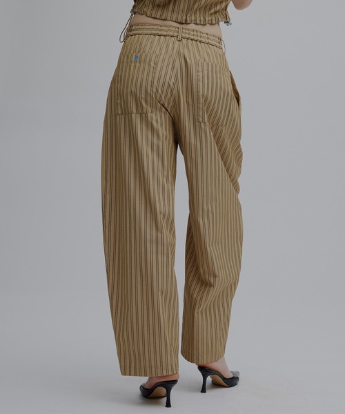 Ameri（アメリ） ワイドパンツ パンツ MULTI STRIPE EGG PANTS