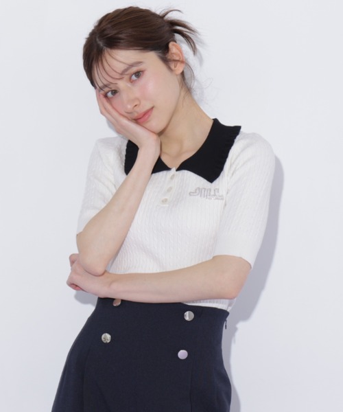 新品・未使用　ジル・スチュアート　半袖ニット JILL by JILL STUART（ジルバイジルスチュアート） ニット セーター