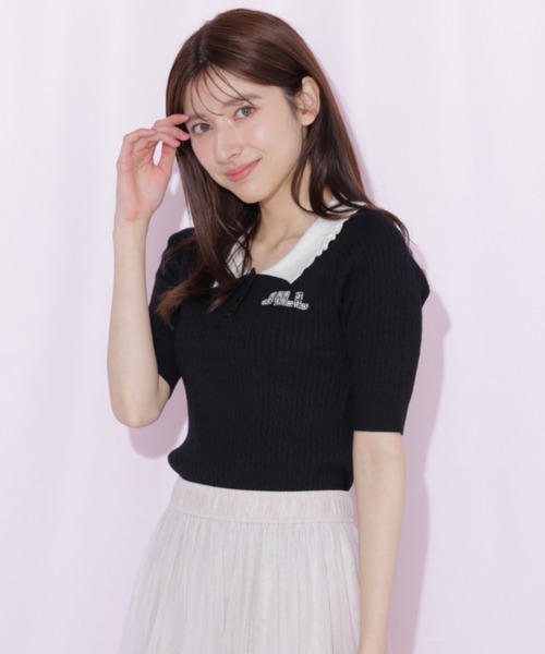 新品・未使用　ジル・スチュアート　半袖ニット JILL by JILL STUART（ジルバイジルスチュアート） ニット セーター