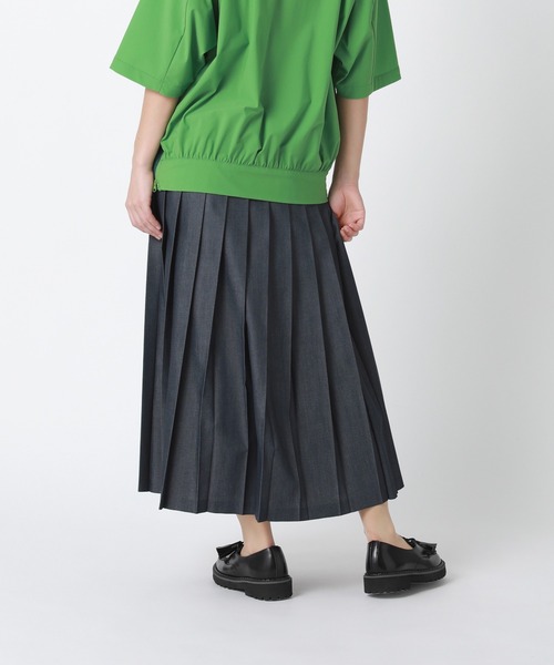 「ZUCCa」 プリーツスカート S size ネイビー レディース_画像3
